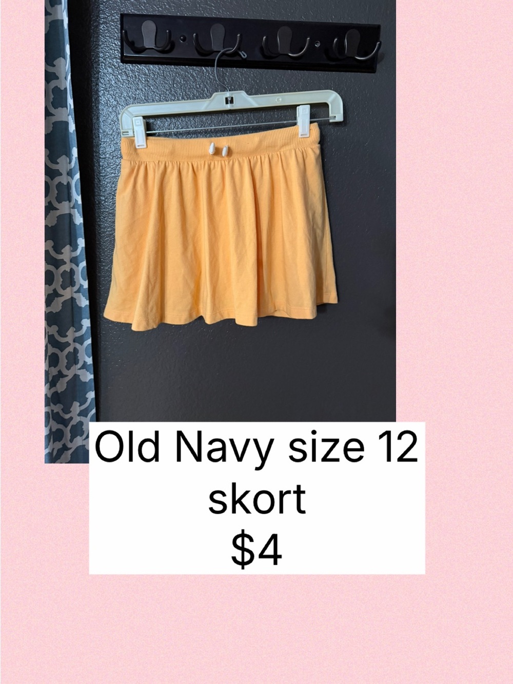 Old Navy Mango-colored Skort with Drawstring